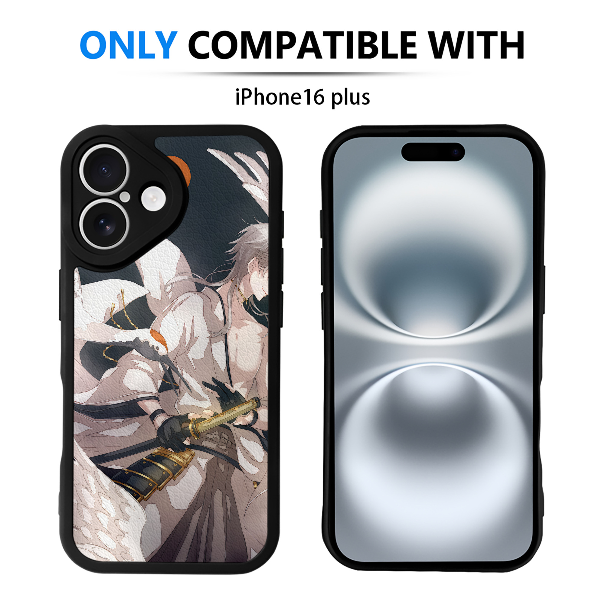 （画像用） 刀剣乱舞 Touken Ranbu 【iPhone 16シリーズ対応】シリコンスマホケース（レザー調） 材質：シリコン